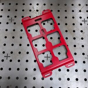 Mounting Plate For Milwaukee Packout Toolbox, Single Half Width Red Steel